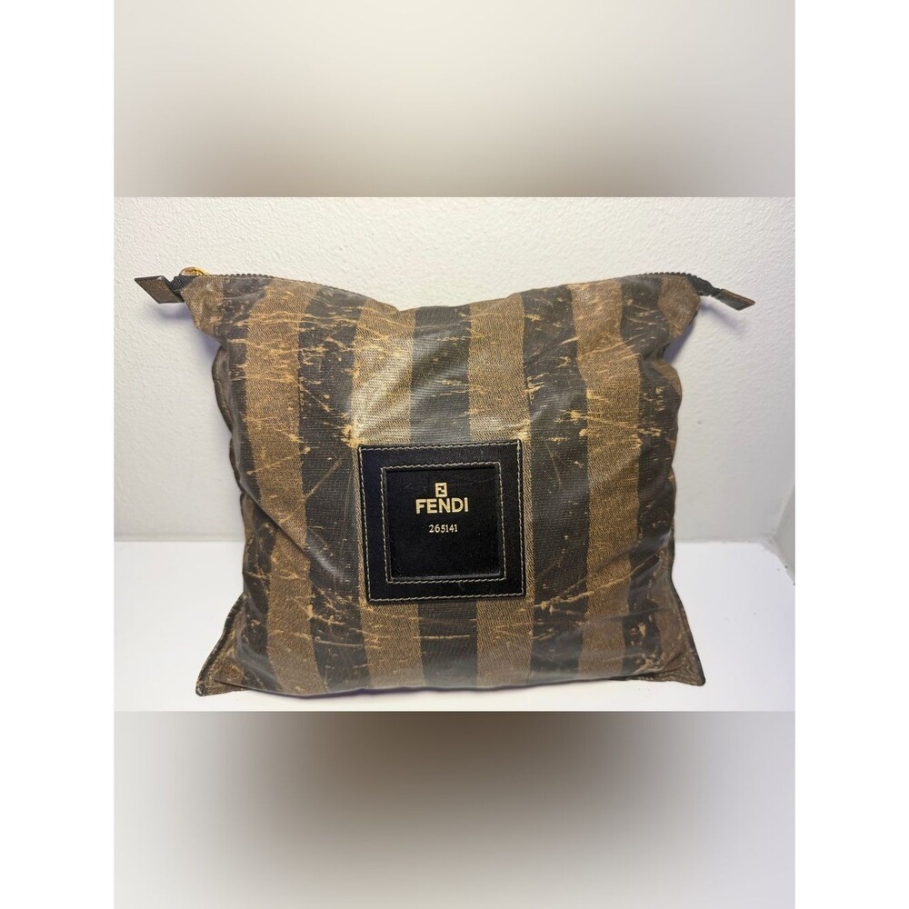 Fendi Pequin Striped Toiletry Bag/Pouch. (Project)